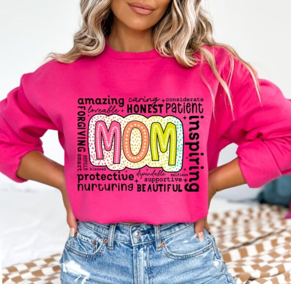 She is Mom PNG, Retro Mother PNG, Blessed Mom Png, Mom Shirt, Mom Life Png, Mother's Day Png, Mom Png, Gift for Mom, Retro Mama Quotes - Image 9