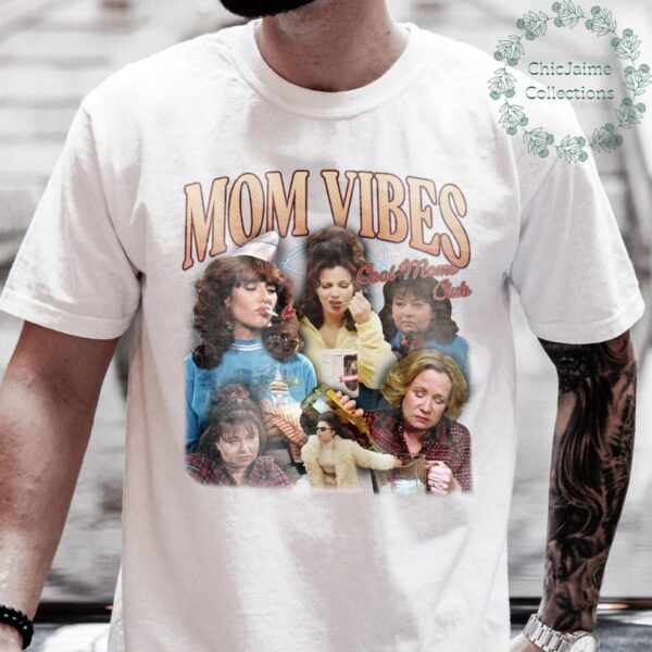90’s Mom Vibes Shirt, Funny Mom Life Shirt, Trendy Funny Mom T-Shirt, Retro Mother Shirts, Mother's Day Gift, Cool Mom Gifts, Gift For Mom - Image 2