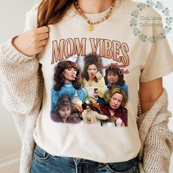 90’s Mom Vibes Shirt, Funny Mom Life Shirt, Trendy Funny Mom T-Shirt, Retro Mother Shirts, Mother's Day Gift, Cool Mom Gifts, Gift For Mom - Image 4